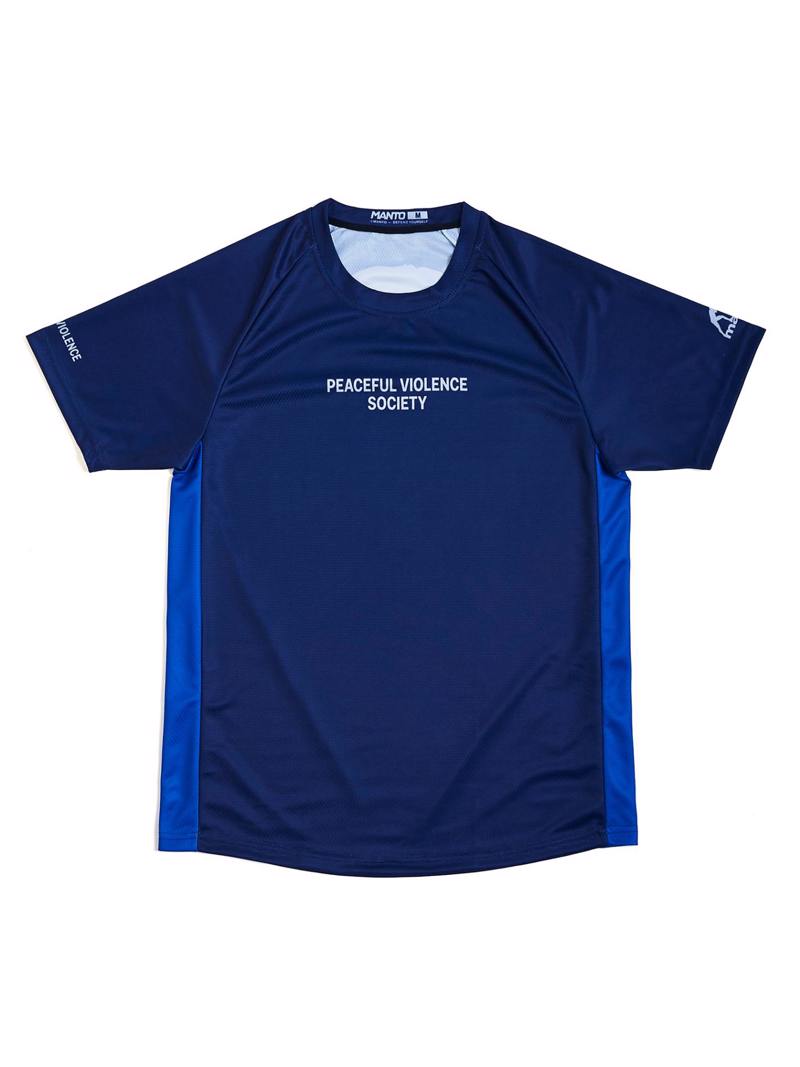 MANTO society performance tshirt - blue